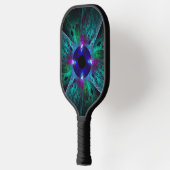 Die Abstrakte Kunst der Augen Pickleball Schläger (Links)