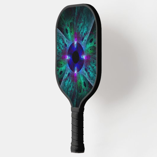 Die Abstrakte Kunst der Augen Pickleball Schläger (Links)
