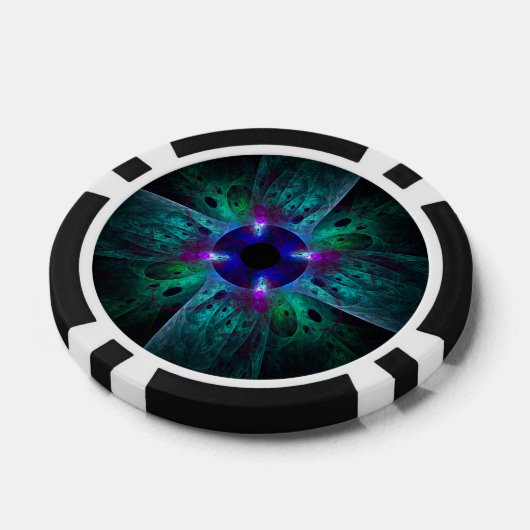 Die Abstrakte Kunst der Augen Pokerchips (Einzeln)