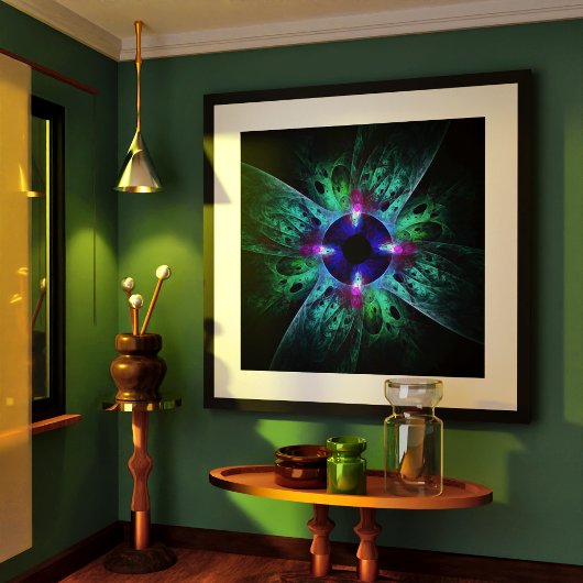 Die Abstrakte Kunst der Augen Poster