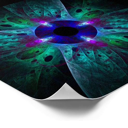 Die Abstrakte Kunst der Augen Poster (Ecke)