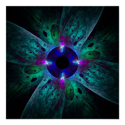 Die Abstrakte Kunst der Augen Poster (Vorderseite)