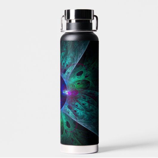 Die Abstrakte Kunst der Augen Trinkflasche (Rückseite)