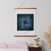 Die Abstrakte Kunst der Augen Wandteppich Mit Holzrahmen (Schlafzimmer)