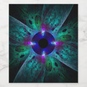 Die Abstrakte Kunst der Augen Weinetikett (Einzelnes Label)