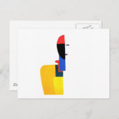 Die Abstrakte Kunst der Frau Torso Postkarte (Vorne/Hinten)