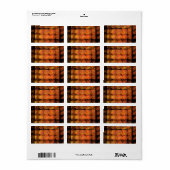 Die Abstrakte Kunst der Mauer Adressaufkleber (Vorne)