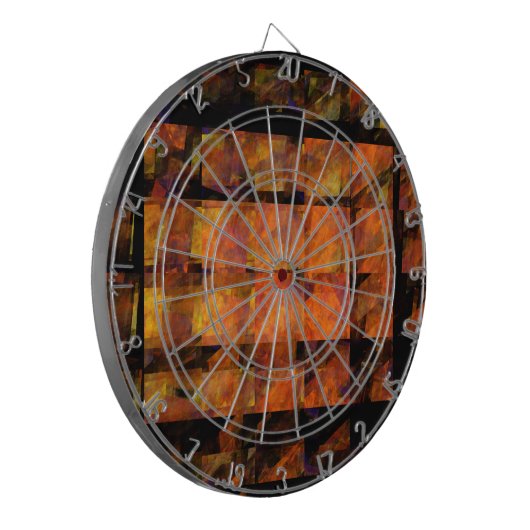 Die Abstrakte Kunst der Mauer Dartscheibe (Vorderseite Links)