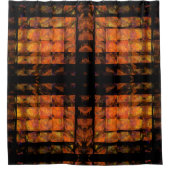 Die Abstrakte Kunst der Mauer Duschvorhang (Vorderseite)