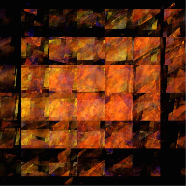 Die Abstrakte Kunst der Mauer Freistehende Fotoskulptur (Vorne)