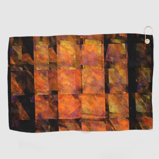 Die Abstrakte Kunst der Mauer Golfhandtuch (Horizontal)