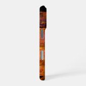 Die Abstrakte Kunst der Mauer iPhone Hülle (Rechte Seite)