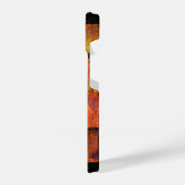 Die Abstrakte Kunst der Mauer iPhone Hülle (Linke Seite)