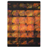 Die Abstrakte Kunst der Mauer Klemmbrett (Rückseite)