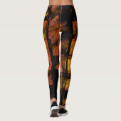 Die Abstrakte Kunst der Mauer Leggings (Rückseite)