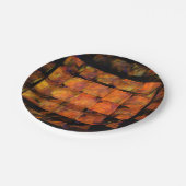 Die Abstrakte Kunst der Mauer Pappteller (Schrägansicht)