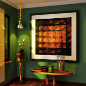 Die Abstrakte Kunst der Mauer Poster