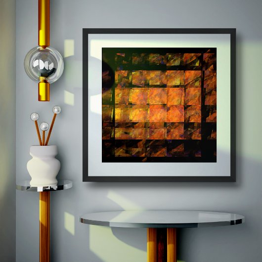 Die Abstrakte Kunst der Mauer Poster