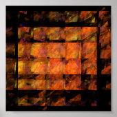 Die Abstrakte Kunst der Mauer Poster (Vorne)