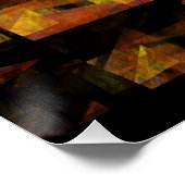 Die Abstrakte Kunst der Mauer Poster (Ecke)