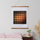 Die Abstrakte Kunst der Mauer Wandteppich Mit Holzrahmen (Schlafzimmer)