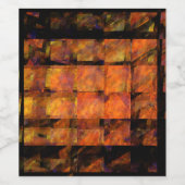 Die Abstrakte Kunst der Mauer Weinetikett (Einzelnes Label)