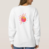 Die Abstrakte Kunst der Sonne und Sterne Sweatshirt (Rückseite)