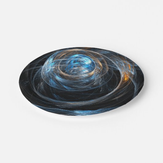 Die Abstrakte Kunst der Welt Pappteller (Schrägansicht)