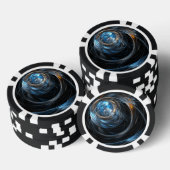 Die Abstrakte Kunst der Welt Pokerchips (Stapel)