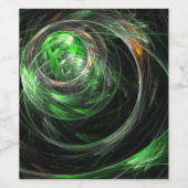 Die Abstrakte Kunst der Welt Weinetikett (Einzelnes Label)