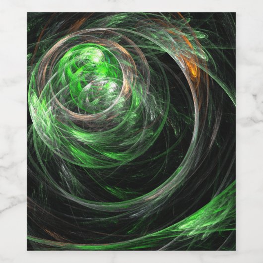 Die Abstrakte Kunst der Welt Weinetikett (Einzelnes Label)