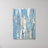 Die Abstrakte Kunst in Blau und Grau Leinwanddruck (Vorderseite)