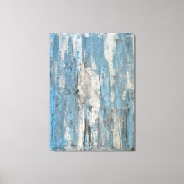 Die Abstrakte Kunst in Blau und Grau Leinwanddruck