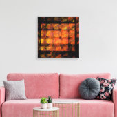 Die Abstrakte Kunstdrucke an der Wand: Quad Canvas Leinwanddruck (Insitu (Wohnzimmer))