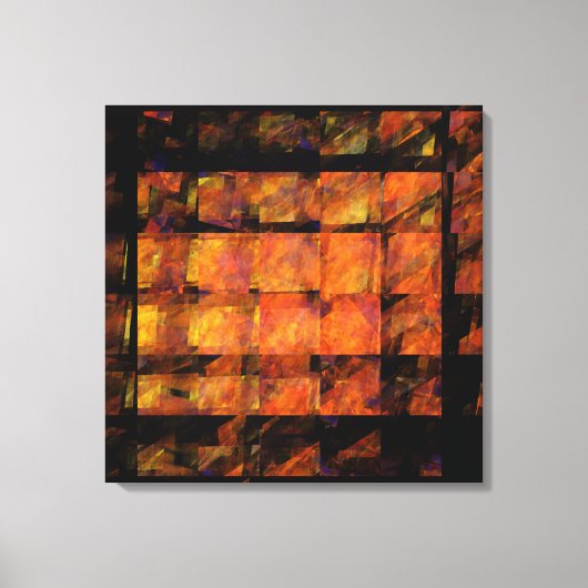 Die Abstrakte Kunstwand der Mauer umhüllte Leinwan Leinwanddruck (Vorderseite)