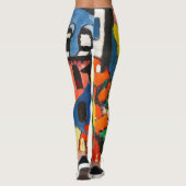 Die Abstrakte moderne Kunst der Frauen Leggings (Rückseite)