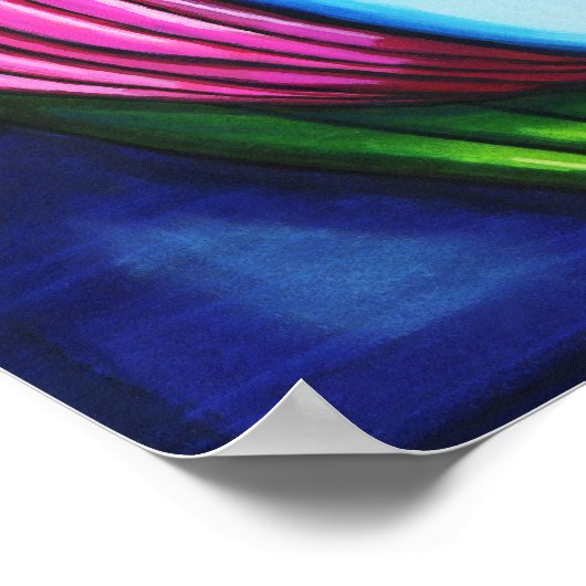 Die Abstrakte Originalkunst der Frau Poster (Ecke)