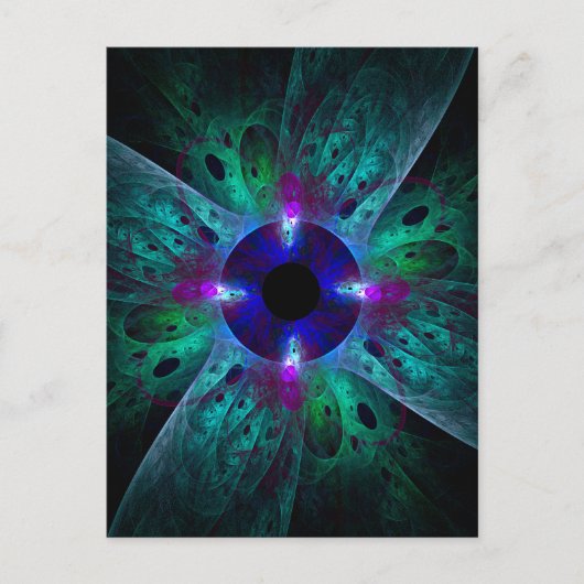 Die Abstrakte Postkarte des Auges (Vorderseite)