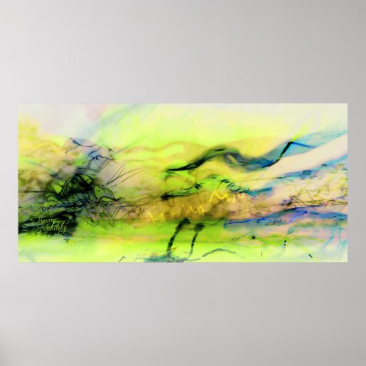 Die abstrakten Kosmolampen Poster (Vorne)