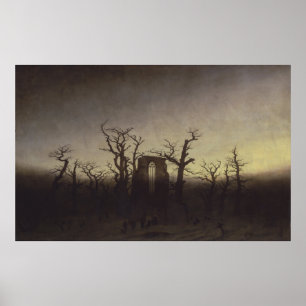 Die Abtei im Oakwood - Caspar David Friedrich Poster