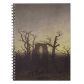 Die Abtei im Oakwood von Caspar David Friedrich Notizblock (Vorderseite)