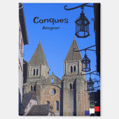 Die Abtei Sainte-Foy im Dorf Conques Magnet (Vorderseite)