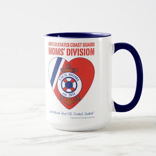 Die Abteilung USCG Mamas 15 Unze-Wecker-Tasse Tasse (Rechts)