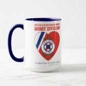 Die Abteilung USCG Mamas 15 Unze-Wecker-Tasse Tasse (Links)