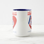 Die Abteilung USCG Mamas 15 Unze-Wecker-Tasse Tasse (Zentrum)