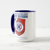 Die Abteilung USCG Väter 15 Unze-Wecker-Tasse Tasse (Vorderseite Links)