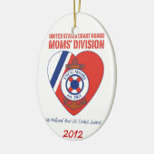 Die Abteilungs-ovale Verzierung 2012 USCG Mamas Keramik Ornament (Links)