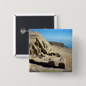 Die Abu Simbel Tempel, Ägypten-Wüste Button (Vorne & Hinten)