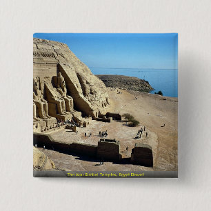 Die Abu Simbel Tempel, Ägypten-Wüste Button