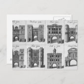 Die acht Tore der Londoner City Postkarte (Vorne/Hinten)